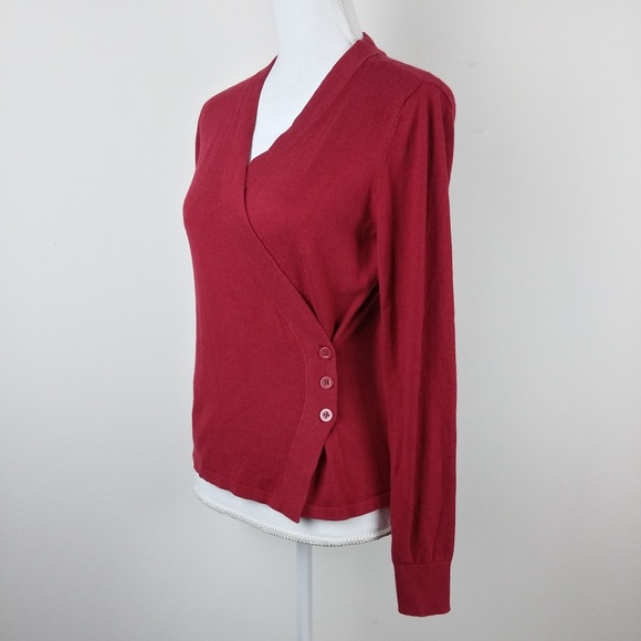*FIRM PRICE* Cabi Angora Cotton Blend Wrap Sweater - Picture 2 of 6